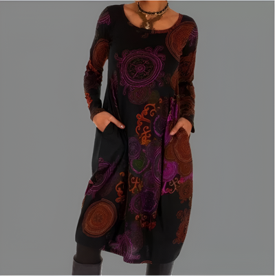 Nicolle | Robe d'Hiver à Élégance Bohème