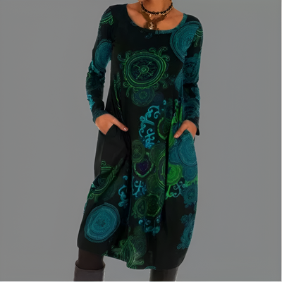 Nicolle | Robe d'Hiver à Élégance Bohème