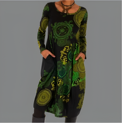 Nicolle | Robe d'Hiver à Élégance Bohème