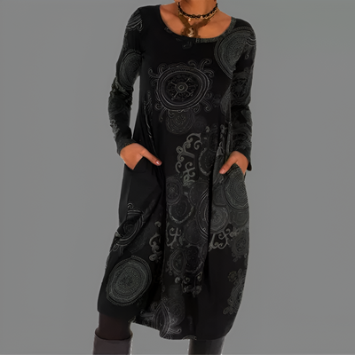 Nicolle | Robe d'Hiver à Élégance Bohème