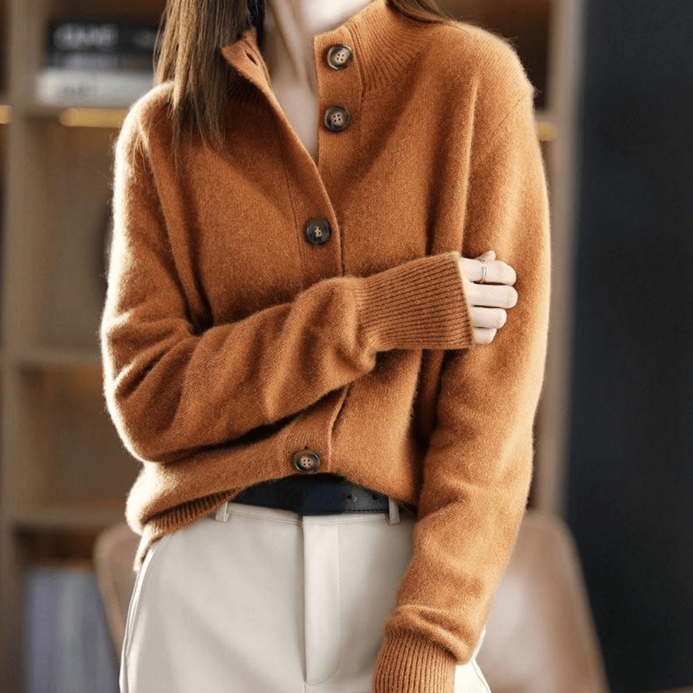 Annie | Gilet en Cachemire Tricoté