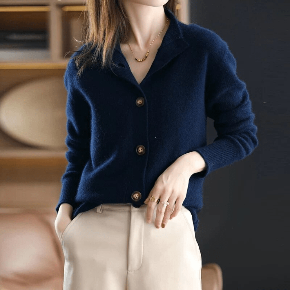 Annie | Gilet en Cachemire Tricoté